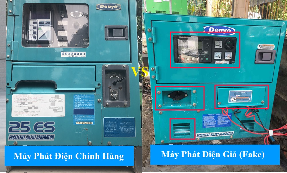 điểm khác nhau máy phát điện thật và giả